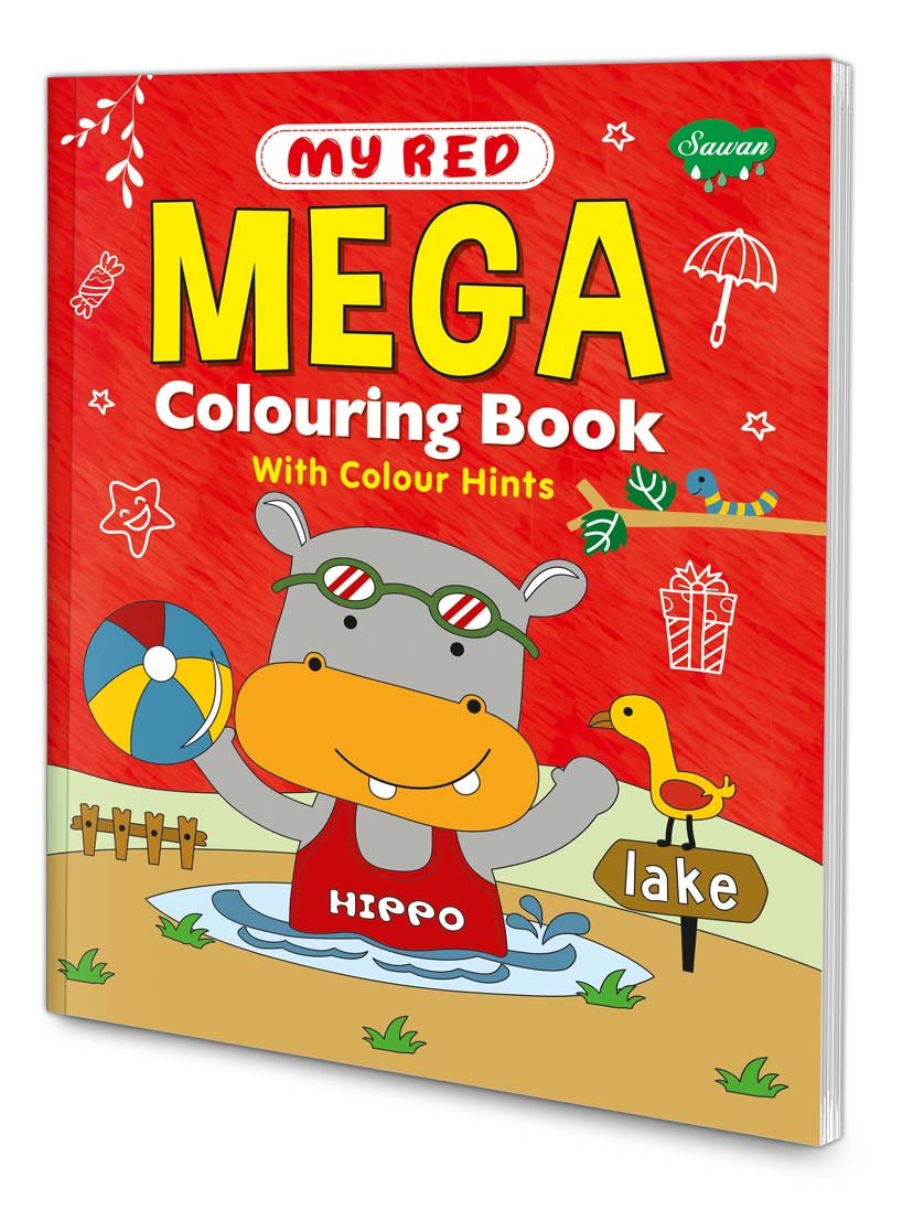 My Red Mega Colouring Book